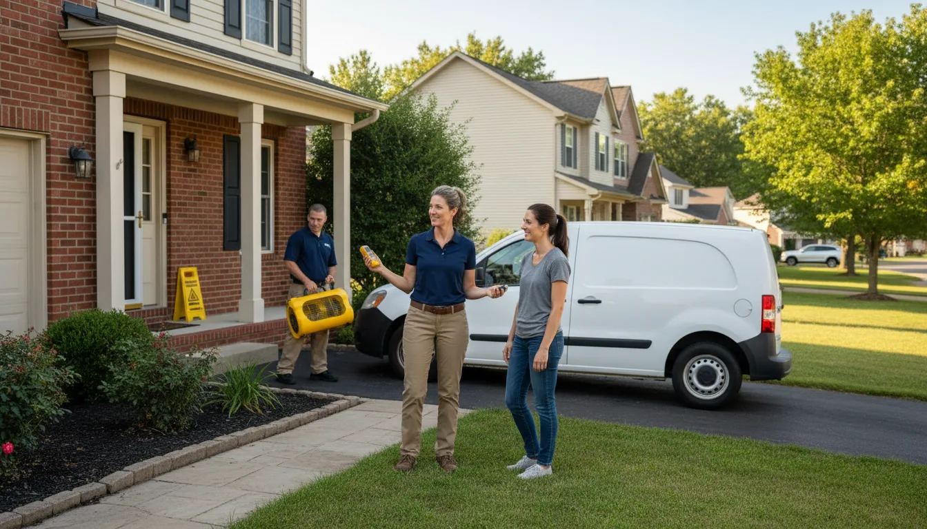 Water restoration image for Flood Water Cleanup, Removal And Restoration Services in Oakville, IA